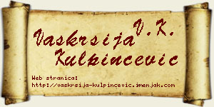Vaskrsija Kulpinčević vizit kartica
